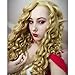 IMSTYLE Blonde Curly Wigs Density Synthetic Lace Front Wigs For Women Heat Resistant Synthetic Hair Drag Wig Part Freely 26 Inch