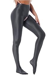 TiaoBug Womens Glossy Oil Yoga Pants Tights