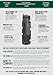 Kangaroo Gym Water Bottle: Secret Storage, Durable and Leak-proof (Jet Black, 25 Oz)