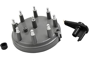 A ABSOPRO Car Ignition Distributor Cap and Rotor Kit 8233 Replacement DC 12V for Ford for Mustang 1985-1995