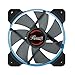 Computer Case Fan120mm with Blue LED and PWM (Pulse Width Modulation) Function, Very Quiet Cooling Fan from Advanced Hydraulic Bearing, Rosewill Model RWCB-1612