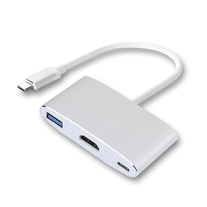 SODIAL Portable Dock for Switch, HDMI Type C Hub Adapter for Switch, MacBook Pro, Project