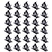 Viaky 30 Pcs Black Clips Self Adhesive Backed Nylon Wire Adjustable Cable Clips Adhesive Cable Management Drop Wire Holder primary