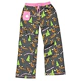 Lazy One Women's Text Moose-aging PJ Yoga Pant