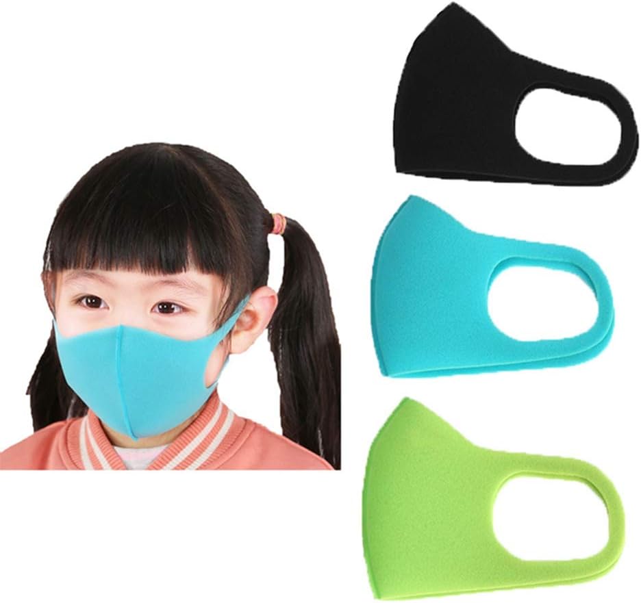 Children Dust Masks Pm2.5 Masks Anti-Fog And Haze Sponge Breathable Masks 3 Pack