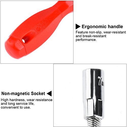 TOOLTOO Manual Flexible Extension Drill Bit Holder for Screwdriver Quick Release Spring Screwdriver Extension Rod with Handle - Thumbnail 5