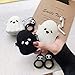 Gtinna 3D Cute Cartoon Ghost Airpods Cover Soft Silicone Rechargeable Airpods Case,AirPods Case Protective Silicone Cover and Skin for Apple Airpods 1st/2nd Charging Case (White)