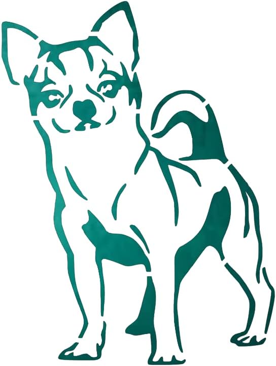 Mixed Media - Chihuahua Stencil Dog Breed Face 8