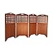 VIFAH V163 Malibu Outdoor Wood Privacy Screen with 4 Panels - 46
