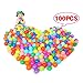Mazhashop 100pcs Colorful Ball Fun Ball Soft Plastic Ocean Ball Baby Kid Toy Swim Pit Toy（5.5CM）