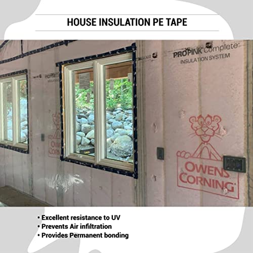 Tuck Tape Construction Sheathing Tape, Vapor Barrier PE Tape, Epoxy