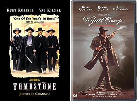 Amazon Com The Stories Of Wyatt Earp Classic Western Double Dvd Pack Wyatt Earp Tombstone Kurt Russell Val Kilmer Kevin Costner Dennis Quaid Gene Hackman Kurt Russell Kevin Costner Val Kilmer Randy