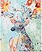 [Wooden Framed] Diy Oil Painting Paint by Number Kit for Adult Home Decor Wall Pic Value Gift-Painted Deer 12x16 Inch