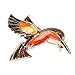 Diamondo Retro Bird Brooch Rhinestone Diamond-Bordered Delicate Alloy Flyer 4038mm