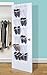 AOTUNO Over The Door Shoe Organizer - 24 Reinforced Pockets,64'' x 19''(Gray).