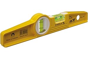 Stabila 25100 10-Inch Die-Cast Rare Earth Magnetic Level, Yellow