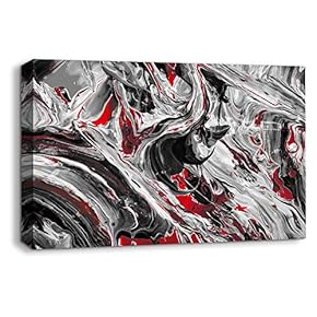Canvas Wall Art Abstract Oil Texture Pictures Home Wall Decorations for Bedroom Living Room Paintings Canvas Prints Framed - 12x18 inches
