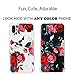 LUOLNH iPhone X Case,iPhone Xs Case with Flowers,Slim Shockproof Clear Floral Pattern Soft Flexible TPU Back Covercase for iPhone X/Xs -Red Rose
