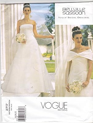 Vogue 2717 Misses Petite Wedding Dress With Train And Drape Buy Online At Best Price In Uae Amazon Ae