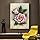 GJQFJBS Nordic Vintage Rose Flower Ölgemälde auf Leinwand ...