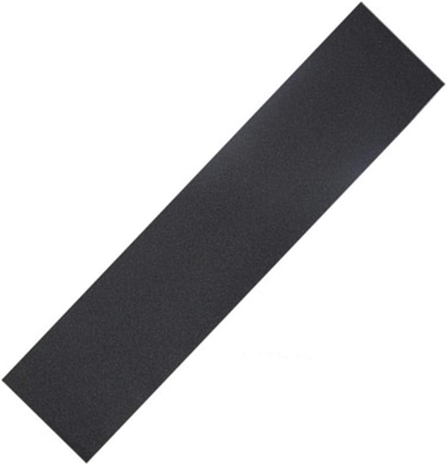 IDE Play Skateboard Griptape,Skateboard Grip Tape Sheet 48x10 inch, Black Scooter Grip Tape, Longboard Griptape, Sandpaper for Rollerboard (124x27cm) Double rocker,O
