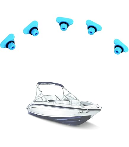 Bouchon De Vidange Moteur 22 806608A02 – 5 Pièces En ABS, Compatible Mercruiser In-bord, étanche Et Résistant à L’usure