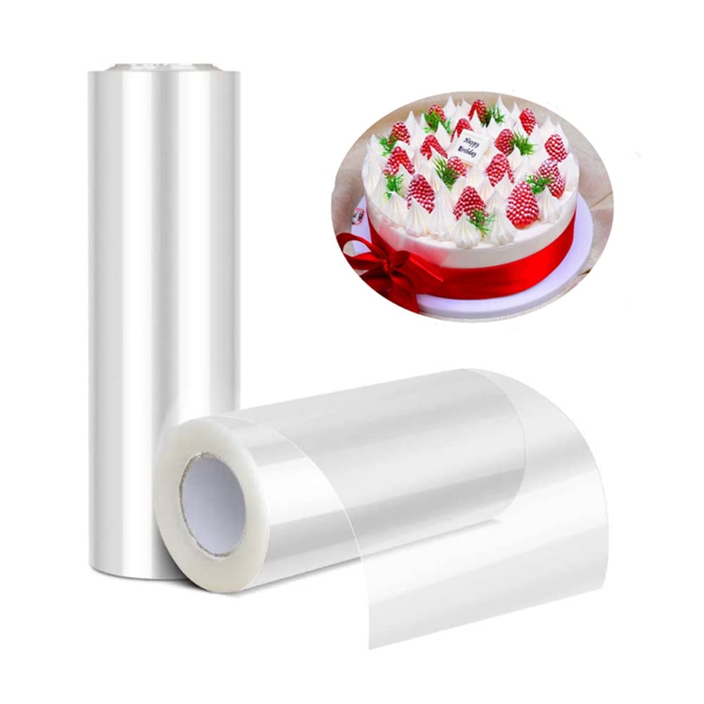 Cake Collars, 15cmx10m 8 Inch Transparent Collar Acetate Roll, Cake Clear Strips for Chocolate Mousse DIY Cake Wraping Decoratin