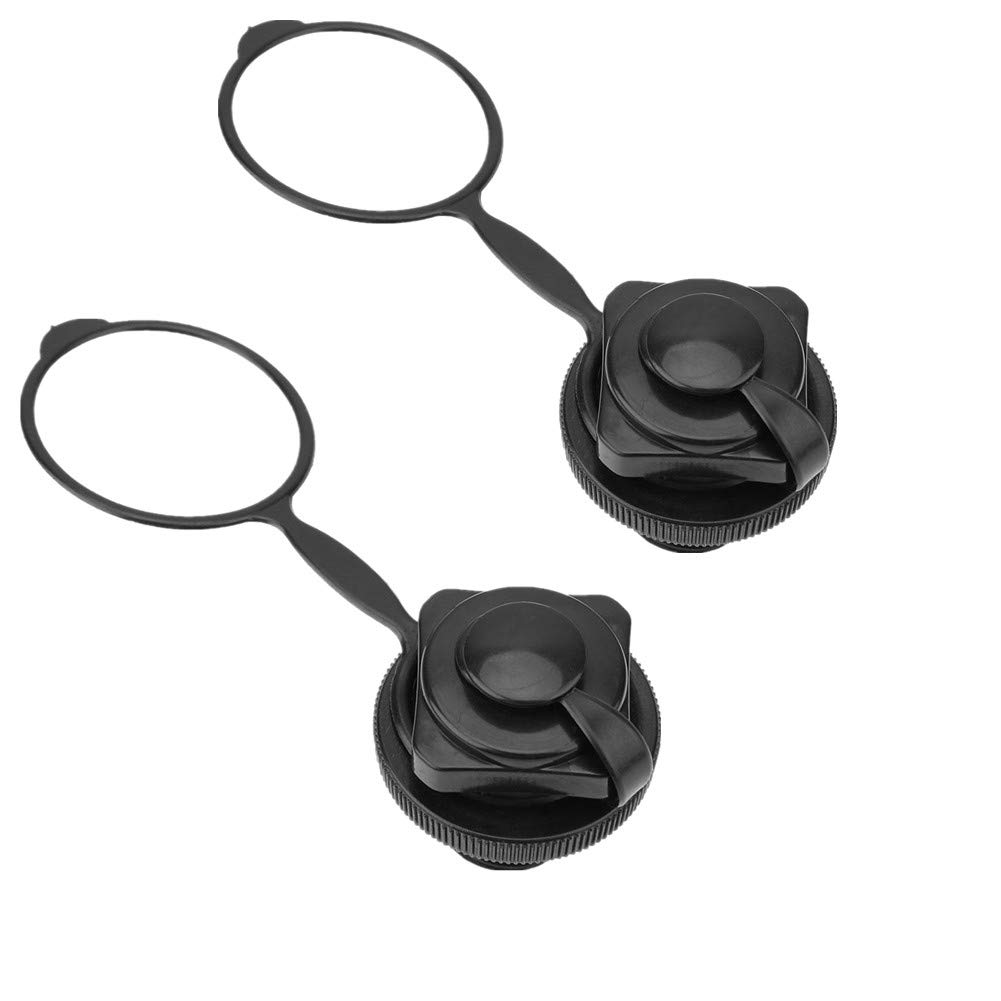 Tbest 2 pcs Inflatable Boat Air Valve 22mm Black Plastic Inflatable Boat Replacement Air Valve
