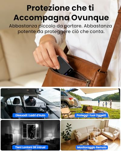 Bextgoo Sim Camera, 4G LTE Camera without WiFi, 4K Mini Camcorder 4G Battery for Car, Parking, Camping & Travel, 160° Vision, Night Vision, AI Radar Detection & Alarm