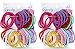Goody Ouchless Elastic Ponytail Holders Gentle, No Metal #09427 (Colors Vary) [2 Pack of 72]