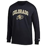 Elite Fan Shop Colorado Buffaloes Long Sleeve Tshirt Varsity Black - XL