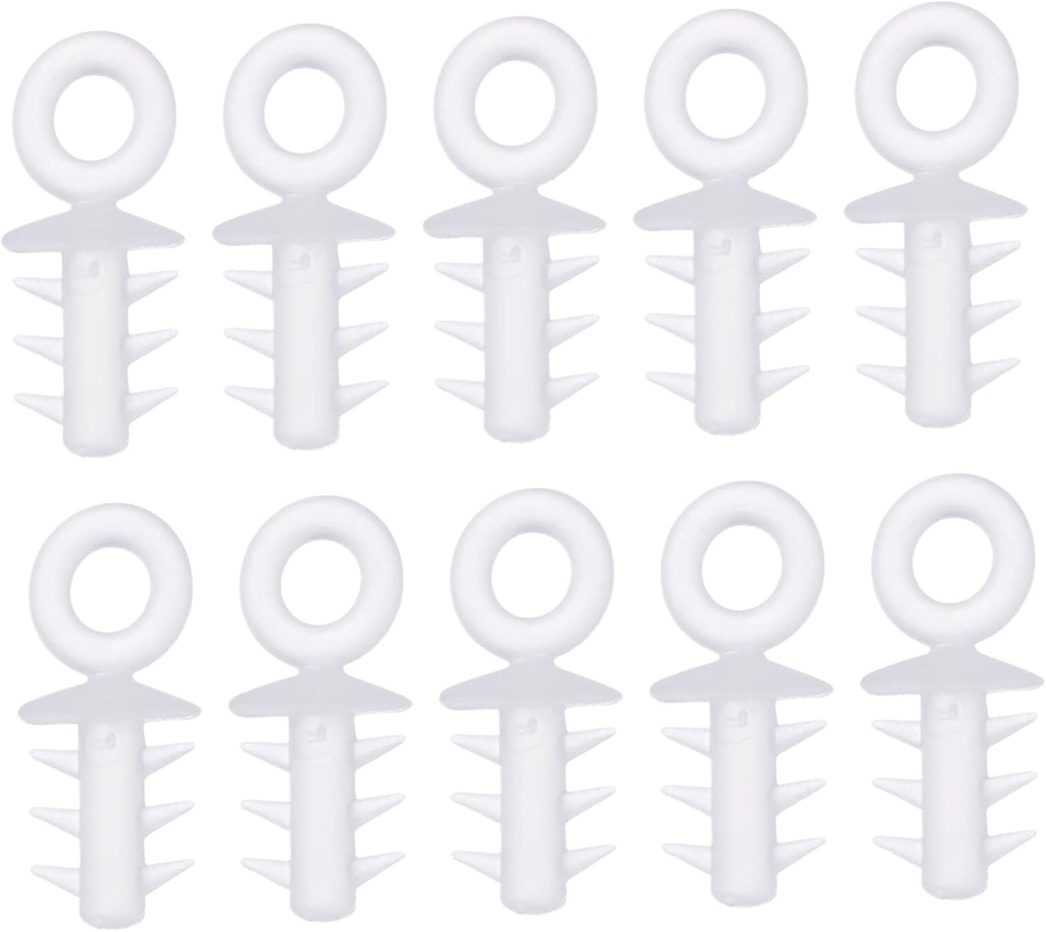 Ornament Hooks - Yardenfun 200pcs Foam Ball Cap Jewelry Hanger Jewelry Hooks Nonslip Hangers Jewelry End Caps with Clasp Xmas Decoration Hooks Christmas Baubles Ornaments Hanging Balls Caps Balls Holder Prom