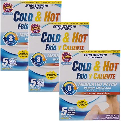Vida 15ct Mia Extra Strength Icy Cold &amp; Hot Medicated Fast Pain Relief Patches