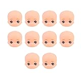 Healifty 10PCS Silicone Baby Doll Head Model DIY