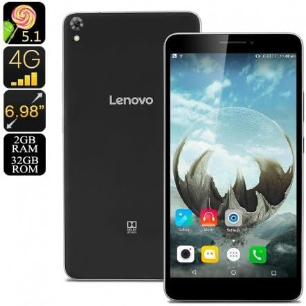 Lenovo Phab Android Smartphone- Android OS, 4G, Dual-Band WiFi, Quad-Core CPU, 2GB RAM, 6.98 Inch IPS Display, 13MP Cam (Black)