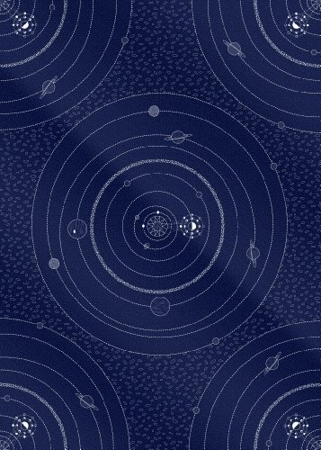 Astronomy Space Planet and Stars Gift Wrap (2 Sheets + 2 Gift Tags) Perfect for stargazing books or a telescope