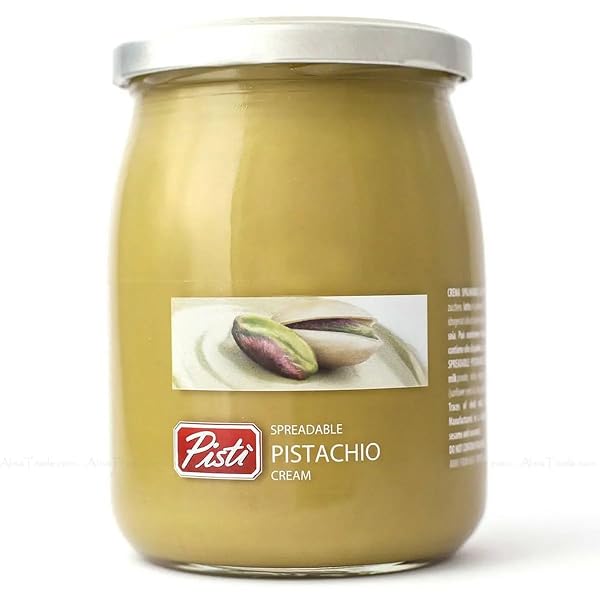 PISTI CREAM OF PISTACHIO FROM SICILY 21.2 OUNCE (600G) | ARTISANAL ITALIAN NUT SPREAD | ENJOY WITH BREAD AND BISCUITS