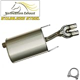Northeastern Exhaust Dual Tip Muffler Pair – 2003-2008 Pontiac Grand Prix 3.8L, 409 Stainless, Clamp-On