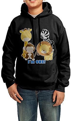 Boys' Girls' Jungle Safari 1St Birthday Hooded Sweatshirt