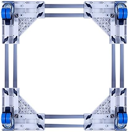 Washing Machine Base ZXLDP Washing Machine Adjustable Trolley Multi-function Stainless Steel Four-wheel Support Chassis Refrigerator Bracket Washing Machine Floor Trays