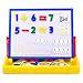 Wishland Deluxe Magnetic Doodle Sketch Drawing Board Numbers Tabletop Easel Board Toddler Toys (2 Functions)
