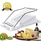 Luncheon Meat Boiled Egg Fruit Slicer Soft Food Cheese Sushi Cutter Canned Meat Cutting Machine with 10 Singing Cutting Wires Stainless Steel in White
