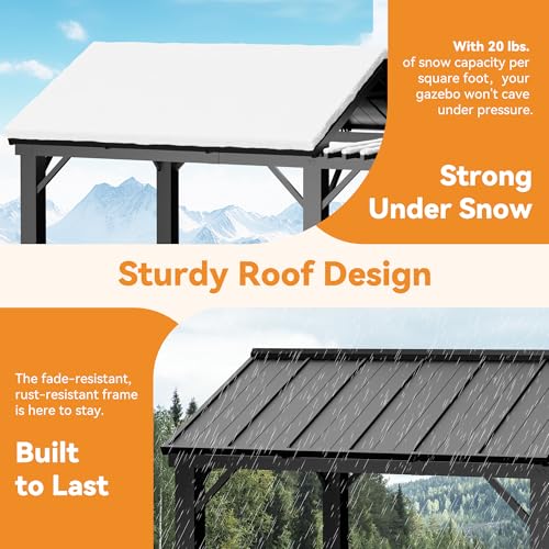 Covered Outdoor Nottingham Grill Gazebo Review: 6x8 Metal Hardtop with Shelves image 20