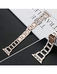 Bonstrap   Correa de metal compatible con Apple Watch, 1.496 in, 1.654 in, para Iwatch Series 1 2 3