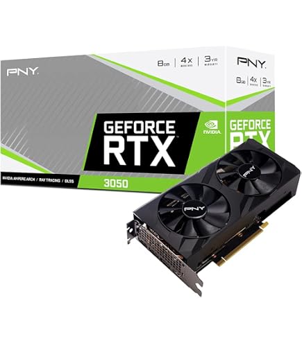 Amazon.com: PNY GeForce RTX™ 3050 8GB Verto Dual Fan Graphics Card