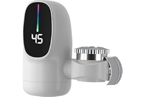 Instant Electric Hot Water Faucet, 110V 3000W Tankless Water Heater with LED Temperature Display, Easy Installation Heating F