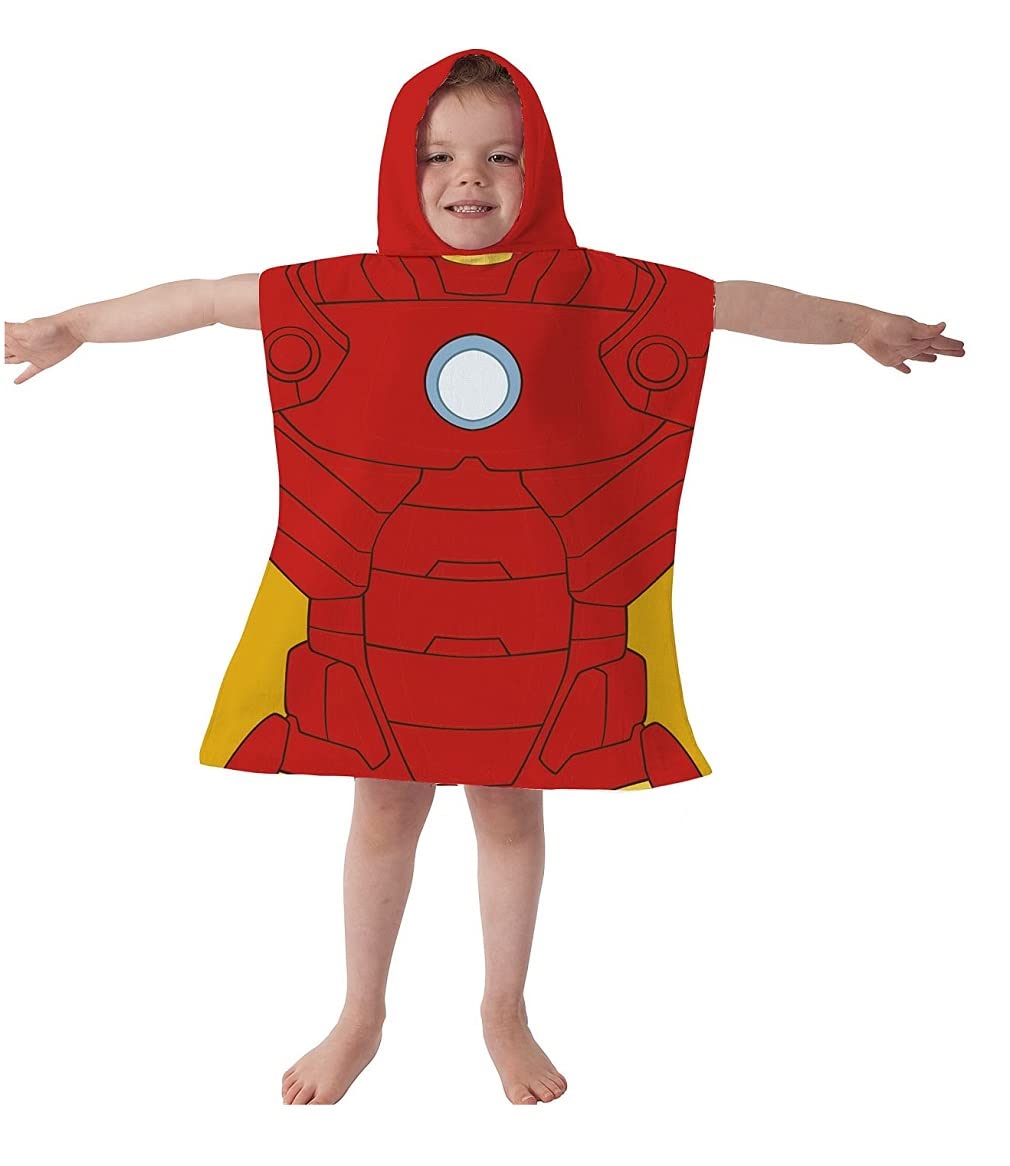 Disney Marvel Avengers Iron Man Poncho Hooded Towel