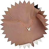 Iaceble Boho Butterfly Pendant Necklace Mother Of Pearl Butterfly Necklace Gold Buuterfly Choker Necklace Minimalist Tiny Butterfly Chain Necklace Jewelry for Women