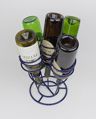Wine Rack Bar Cart Display Wrought Iron Bottle MCM