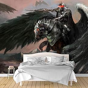Wall Murals for Bedroom Dark Evil Dragon Removable Wallpaper Peel and Stick Wall Stickers - 66x96 inches